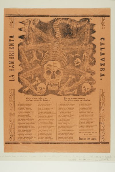 Die verhungernde Calavera door José Guadalupe Posada