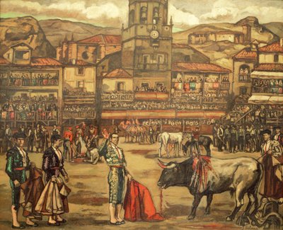 Stierenvechten in Ronda door Jose Gutierrez Solana
