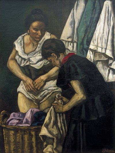 De Wasvrouwen. 1931 door Jose Gutierrez Solana