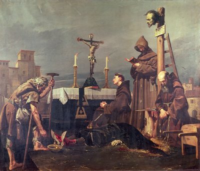 Onthoofding van Don Alvaro de Luna door Jose Maria Rodriguez de Losada