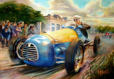 Juan Manuel Fangio Formule 1 Wereldkampioenschap door Jose Maria Villafuerte