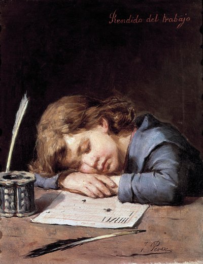 Verslagen door werk, c. 1876-1900 door Jose Perez Siguimboscum