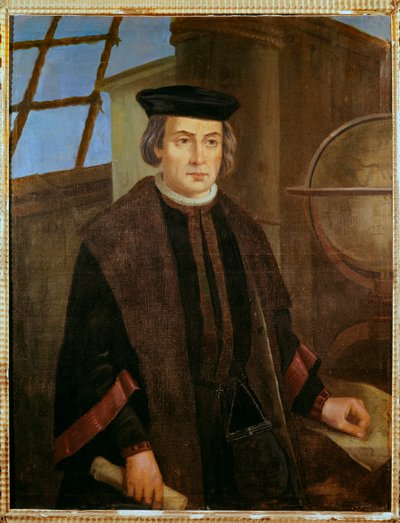 Portret van Christoffel Columbus door Jose Roldan