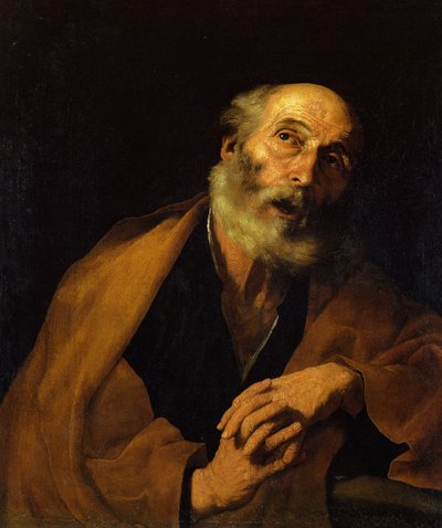Berouw van Sint Petrus, 1630 door Jose de Ribera
