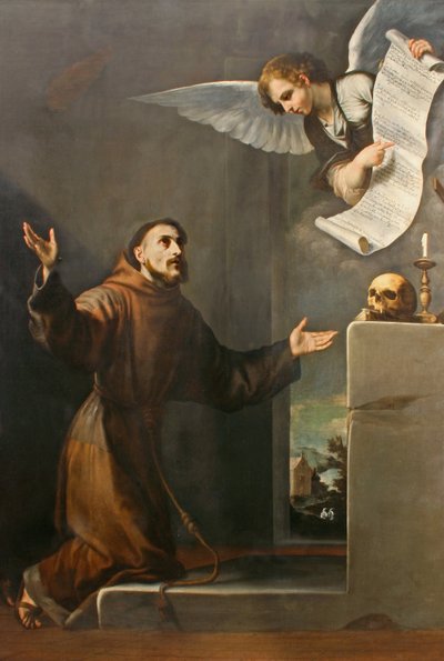 Sint Franciscus ontvangt de Stigmata, Eerste derde van de 17e eeuw door Jose de Ribera