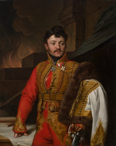 Duits: De k.k. Veldmaarschalk luitenant Ferdinand Graf von Wartensleben door Josef Abel