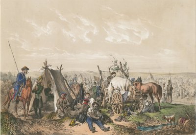 Een scène uit de Onafhankelijkheidsoorlog in Hongarije in 1849, ca. 1849 door Josef Anton Strassgschwandtner