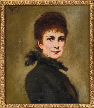 Portret van Elisabeth van Beieren door Josef Arpád von Koppay