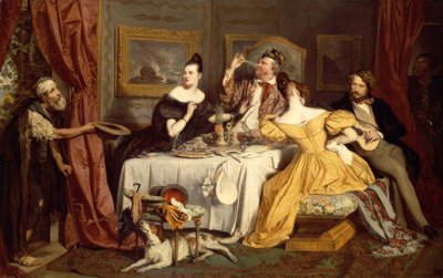 De rijke vrek door Josef Danhauser