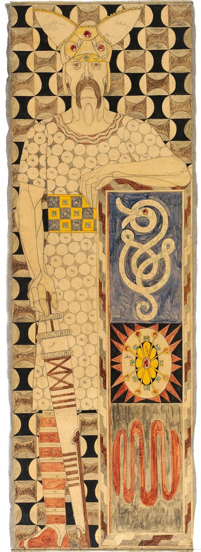 Friesontwerp voor de St. Louis Wereldtentoonstelling 1904 door Josef Engelhart