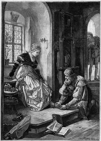Eva in de werkplaats van Hans Sachs (Act III van de opera 