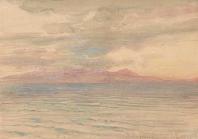 Zonsondergang in de Golf van Carthago door Josef Hoffmann