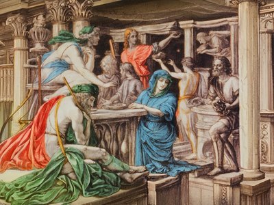 Het Pascha en de dood van de eerstgeborene door Josef Johann Michel