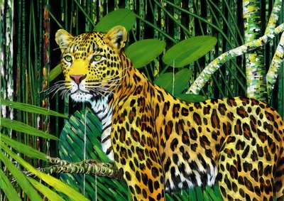 Dieren: luipaard 1 door Josef Johann Michel