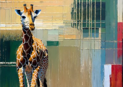 Dieren: giraffen 4 door Josef Johann Michel
