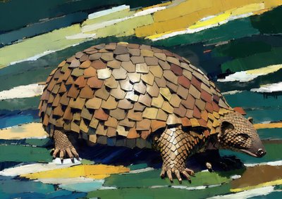 Dieren: pangolin 1 door Josef Johann Michel