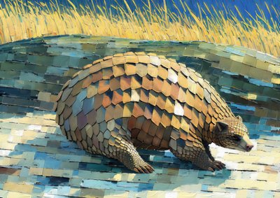 Dieren: pangolin 3 door Josef Johann Michel