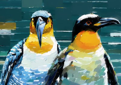 Dieren: pinguïn 1 door Josef Johann Michel
