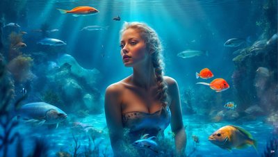 Dreamcore-waterwereld 01 door Josef Johann Michel