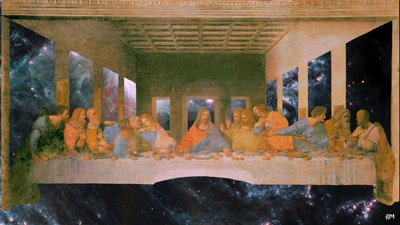 JJM-hercreatie: Leonardo da Vinci_Het Laatste Avondmaal+JWST door Josef Johann Michel