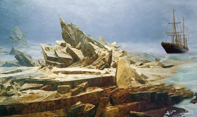 JJM recreëert Friedrich-C-D: Het ijszee (voor het ongeluk) door Josef Johann Michel