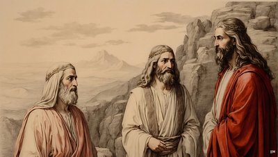 Verheerlijking van Jezus met Mozes en Elia door Josef Johann Michel