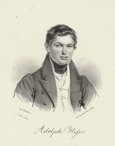 Adolf Hesse door Josef Kriehuber