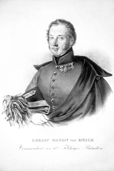 Franz Ensch Litho door Josef Kriehuber