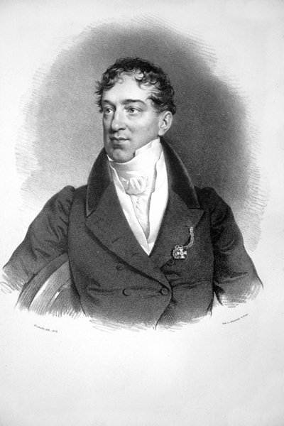 Franz Josef Raab door Josef Kriehuber