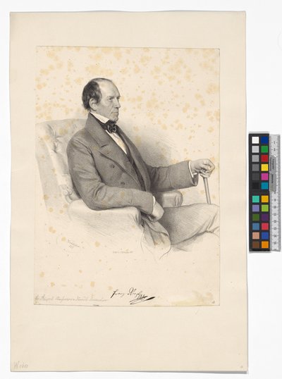 Franz Riepl, directeur van de Keizer Ferdinand-Noordspoorweg door Josef Kriehuber