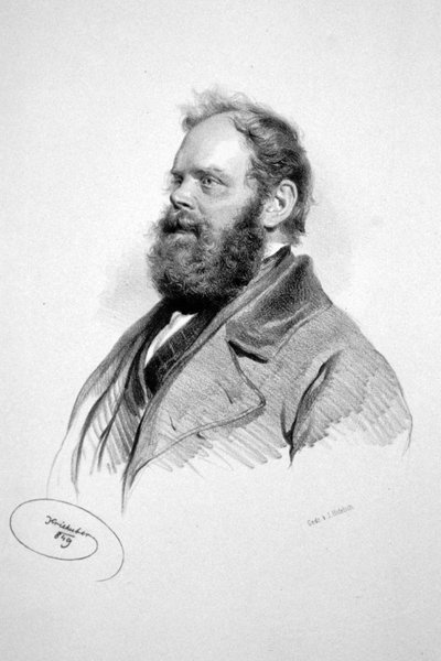 Franz Schäffer Litho door Josef Kriehuber