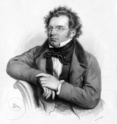 Franz Schubert door Josef Nikolaus Kriehuber