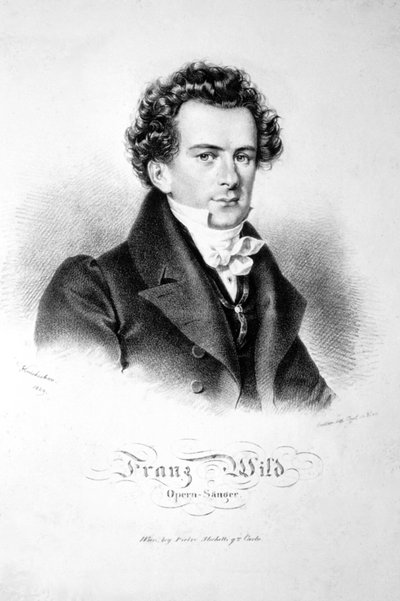 Franz Wild 1829 Litho door Josef Kriehuber
