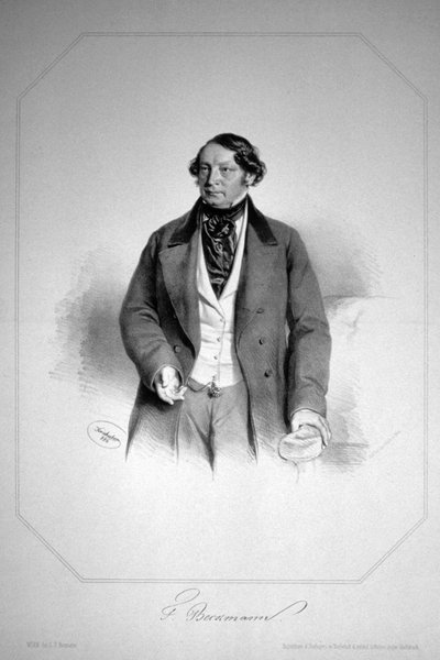 Friedrich Beckmann door Josef Kriehuber