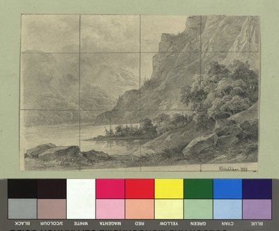 Bergmeer door Josef Kriehuber