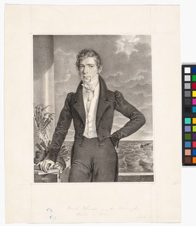 Johann Georg Schwarz (1800-1867, tabakshandelaar) door Josef Kriehuber