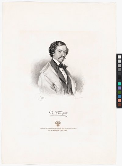 Johann Strauss (zoon) door Josef Kriehuber
