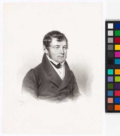 Matthias Trentsensky, lithograaf door Josef Kriehuber