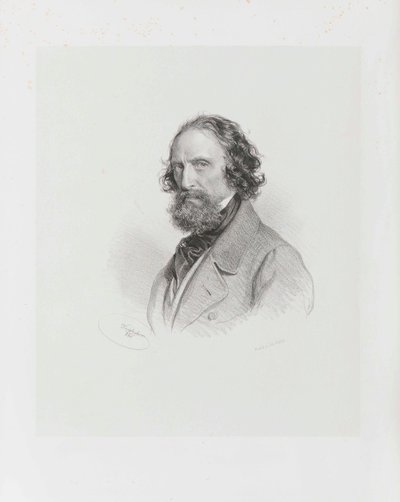 Zelfportret, 1860 door Josef Kriehuber