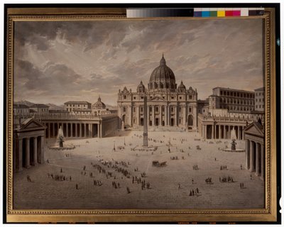 Sint-Pietersplein & Een Uitzicht op het Forum in Rome door Josef Langl