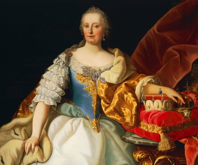 Portret van Maria Theresia van Oostenrijk door Josef and Mayrhofer Friedrich Kiss