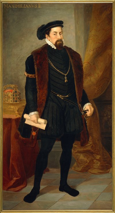 Portret van Maximiliaan II van Oostenrijk (Wenen) door Josef and Mayrhofer Friedrich Kiss
