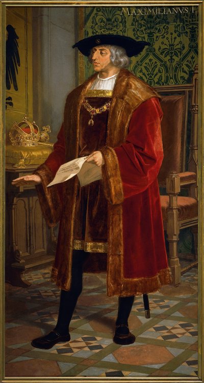 Portret van Maximiliaan I van Oostenrijk door Josef and Mayrhofer Friedrich Kiss