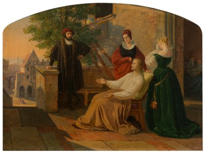 De laatste momenten van Lucas van Leyden door Josef Mánes
