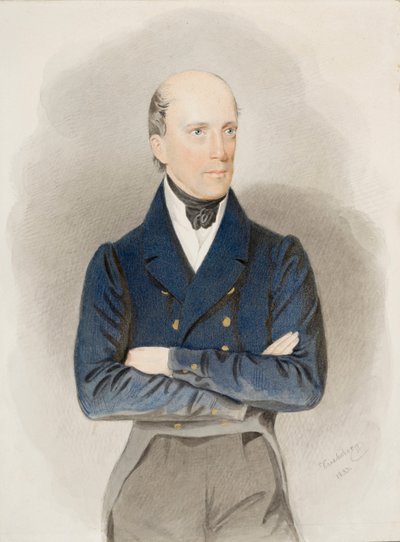 Portret van aartshertog Johan van Oostenrijk door Josef Nikolaus Kriehuber