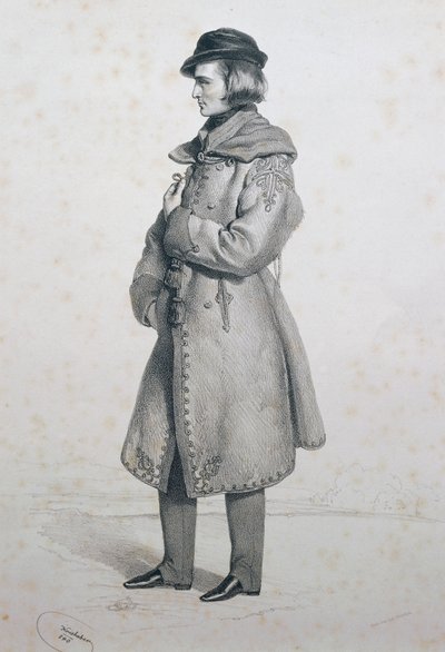 Portret van Franz Liszt door Josef Nikolaus Kriehuber