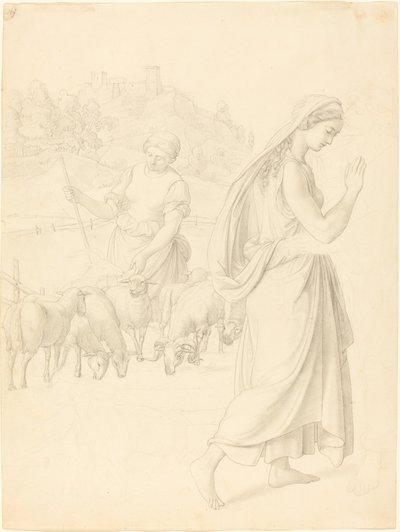 De Ontmoeting van Jakob en Rachel door Josef von Führich