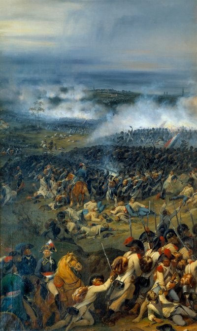 Revolutionaire Oorlogen: Slag bij Anderlecht op 13 november door Joseph Louis Hippolyte Bellange