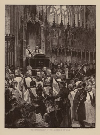 Inhuldiging van de Aartsbisschop van York door Joseph (after) Finnemore