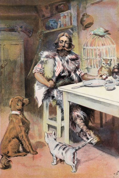 Robinson Crusoe: Ik ben als een koning door Joseph (after) Finnemore